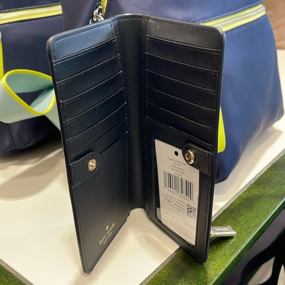 Kate Spade Madison Large Slim Bifold Wallet
Black 
NWT - Picture 15 of 16